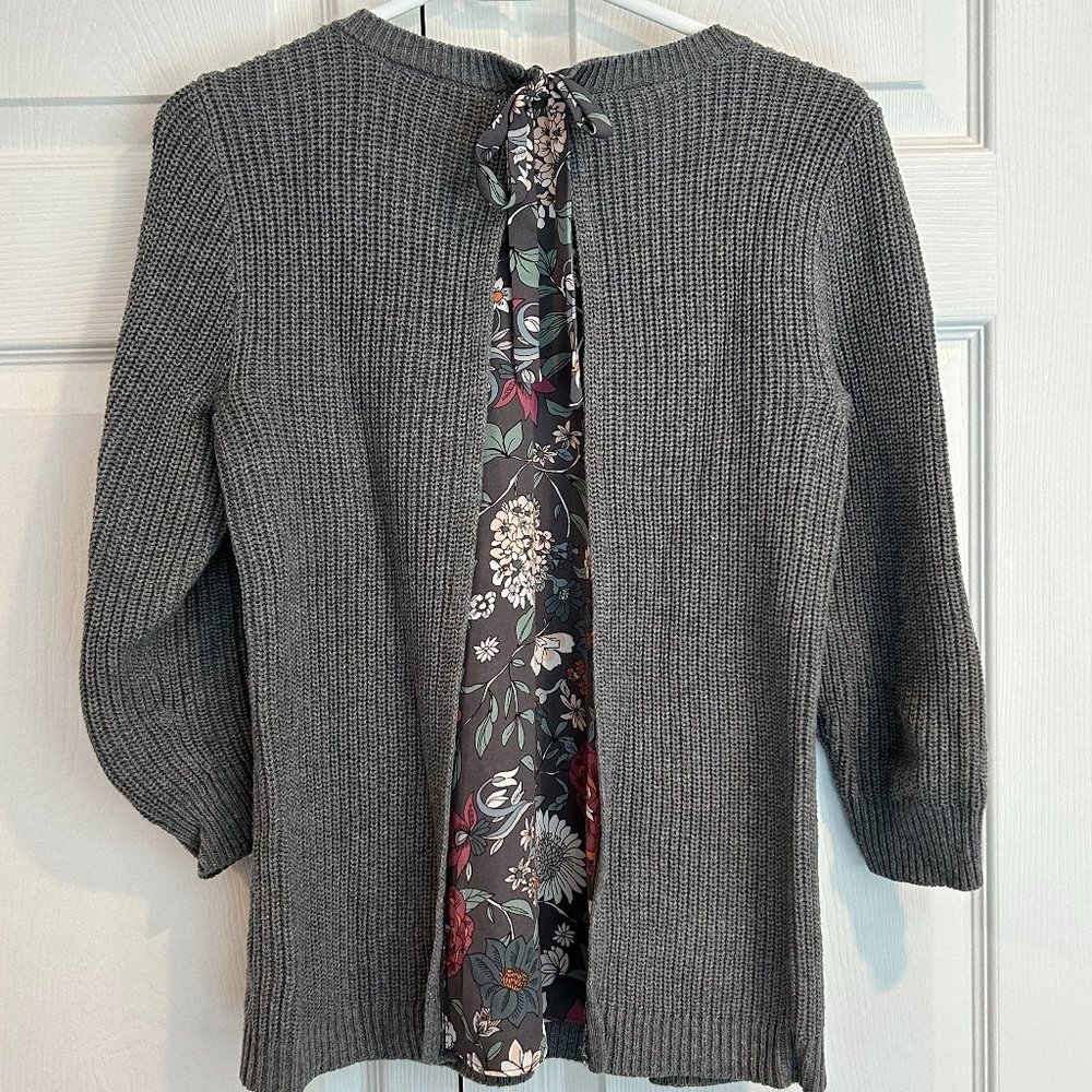 Loft Floral Back Sweater